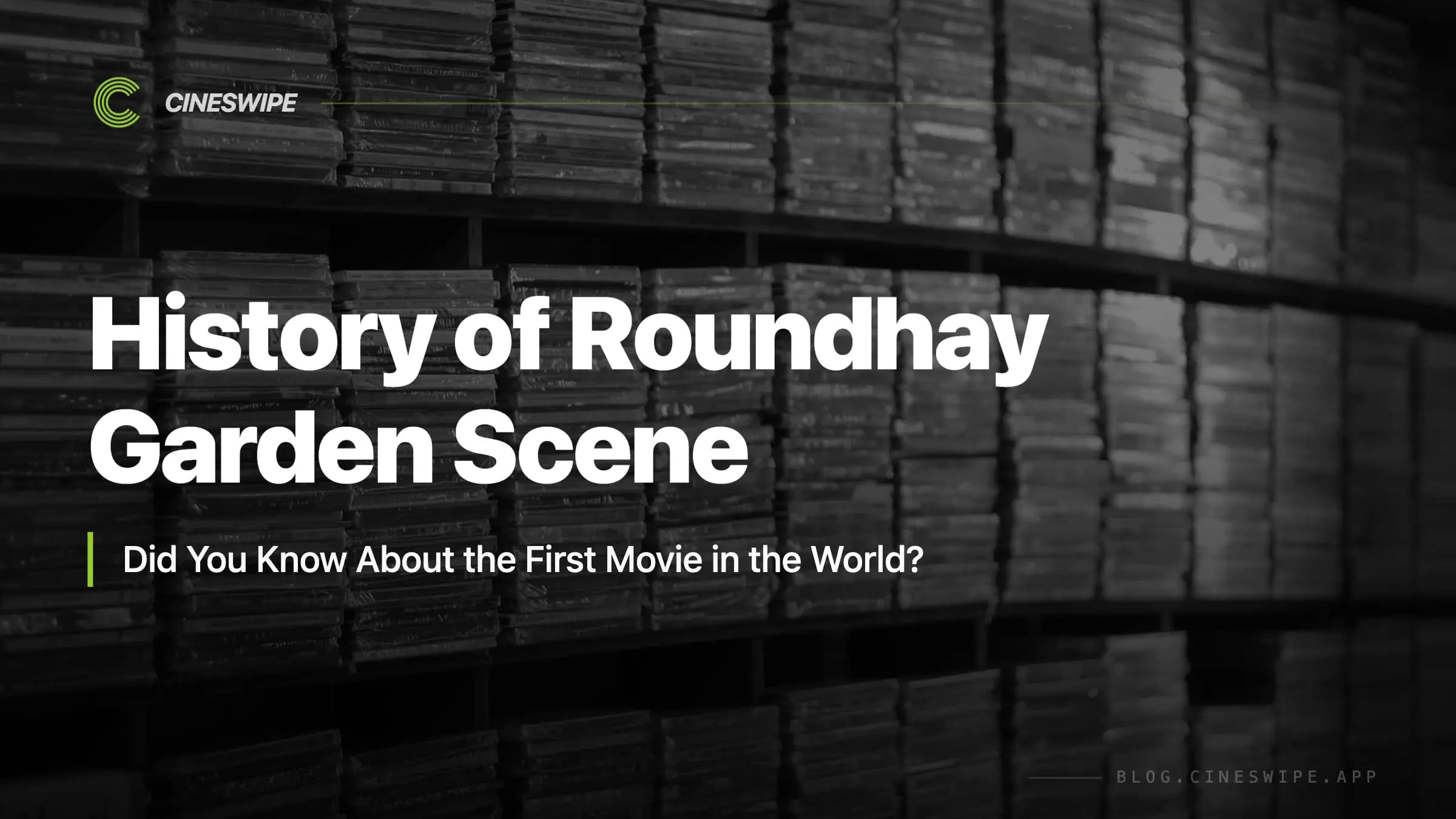 Did You Know About the First Movie in the World?